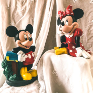 Tirelire Mickey et Minnie vintage