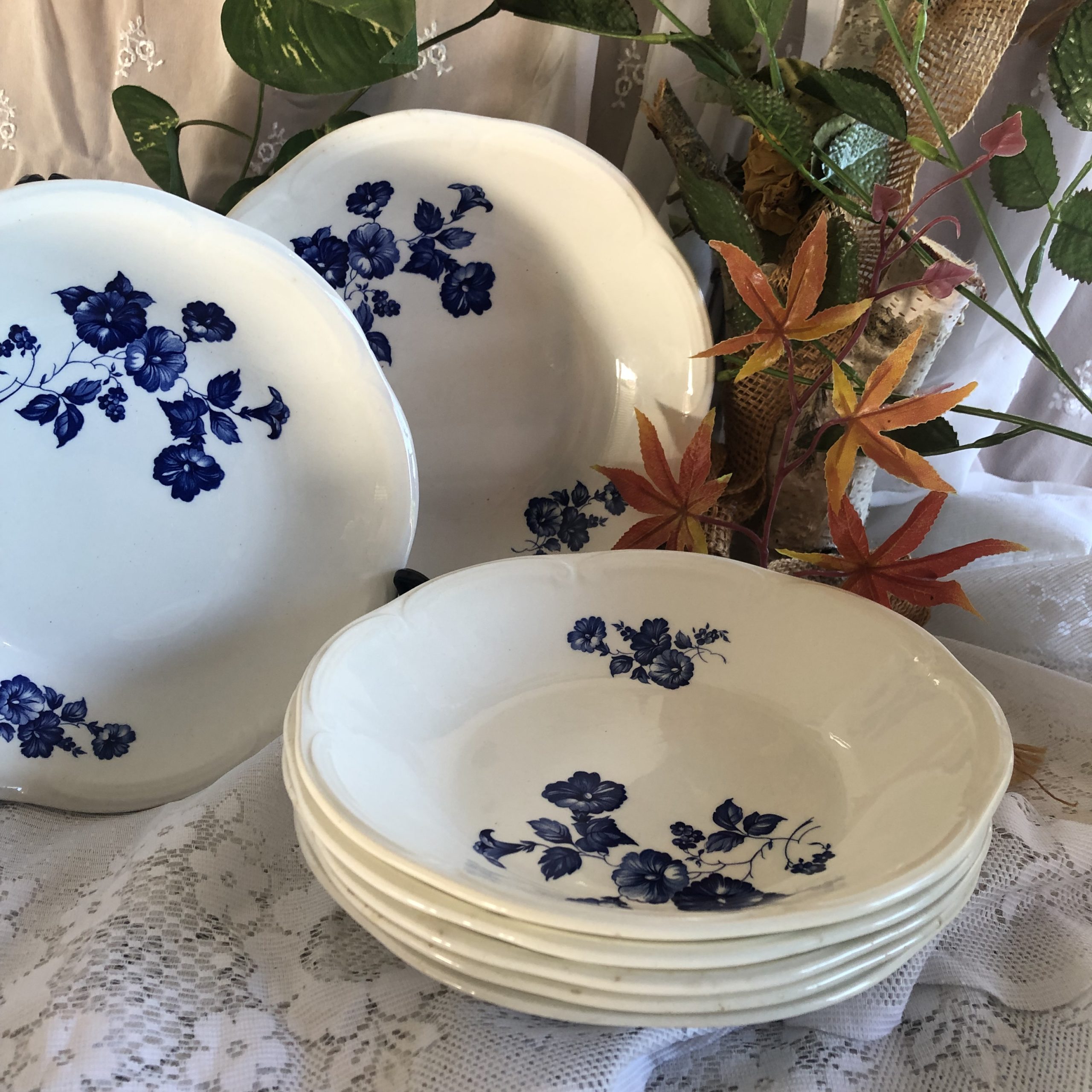 7 Assiettes creuses GIEN