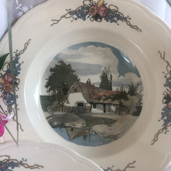 5 Assiettes creuses Sarreguemines Obernai – Image 5