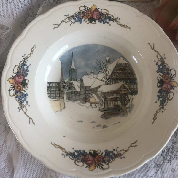 5 Assiettes creuses Sarreguemines Obernai – Image 2