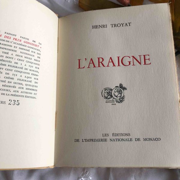 L'araigne - Henri TROYAT – Image 2