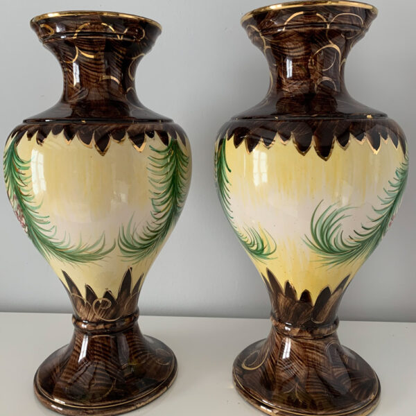 Paire de vases en céramique H. Bequet – Image 2