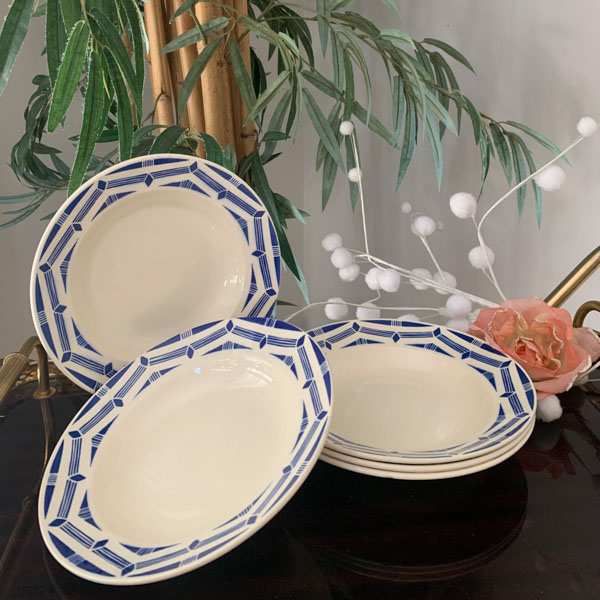 Assiettes creuses badonviller Barbes