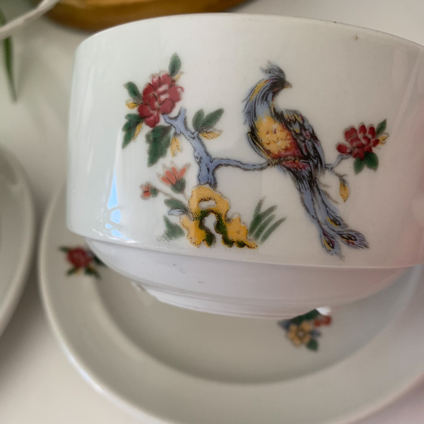 Tasses à thé avec soucoupe Sarreguemines