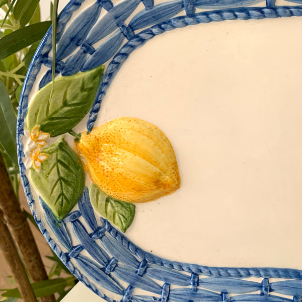 Plat à cake en barbotine