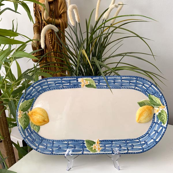 Plat à cake en barbotine