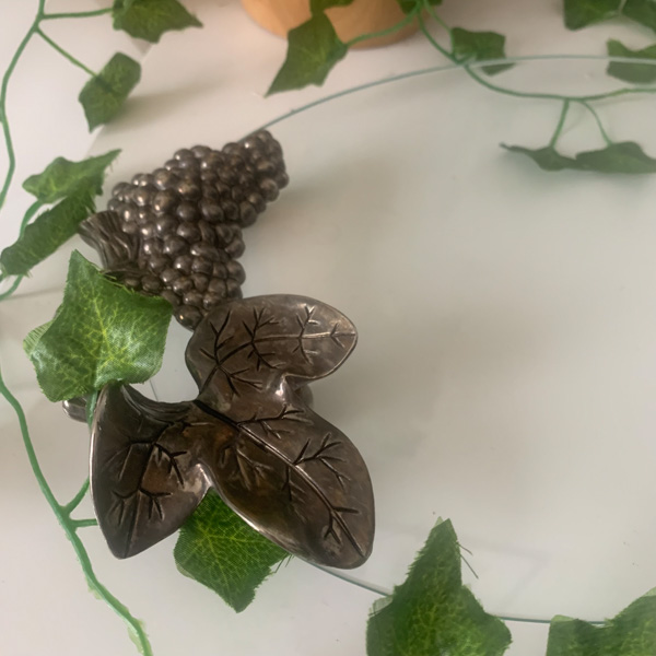 Plateau en verre et métal argenté